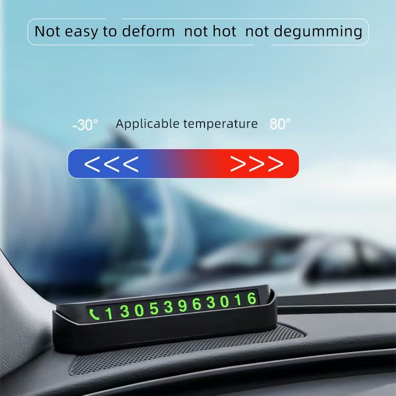 Suport cu numar de telefon auto